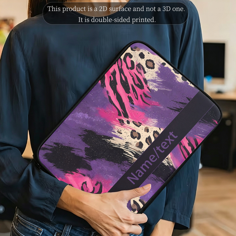 Customizable Leopard Abstract Hand-Painted Pattern Notebook Inner Bag