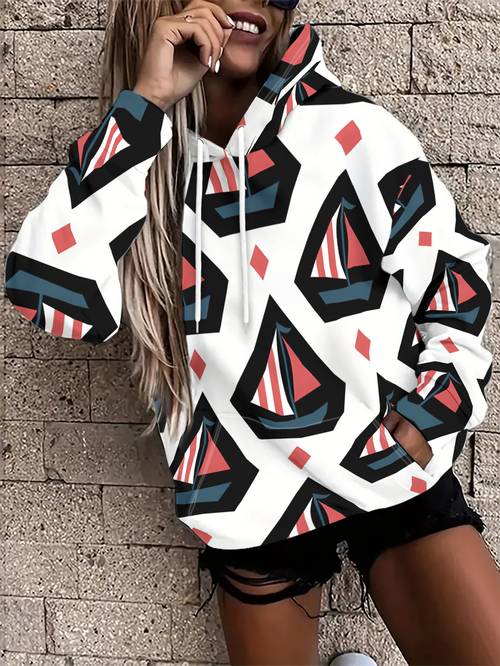 item picture halloween womens casual fashion hooded sweatshirt flat pattern no texture sailor pattern print comfortable autumn winter casual pullover machine washable
