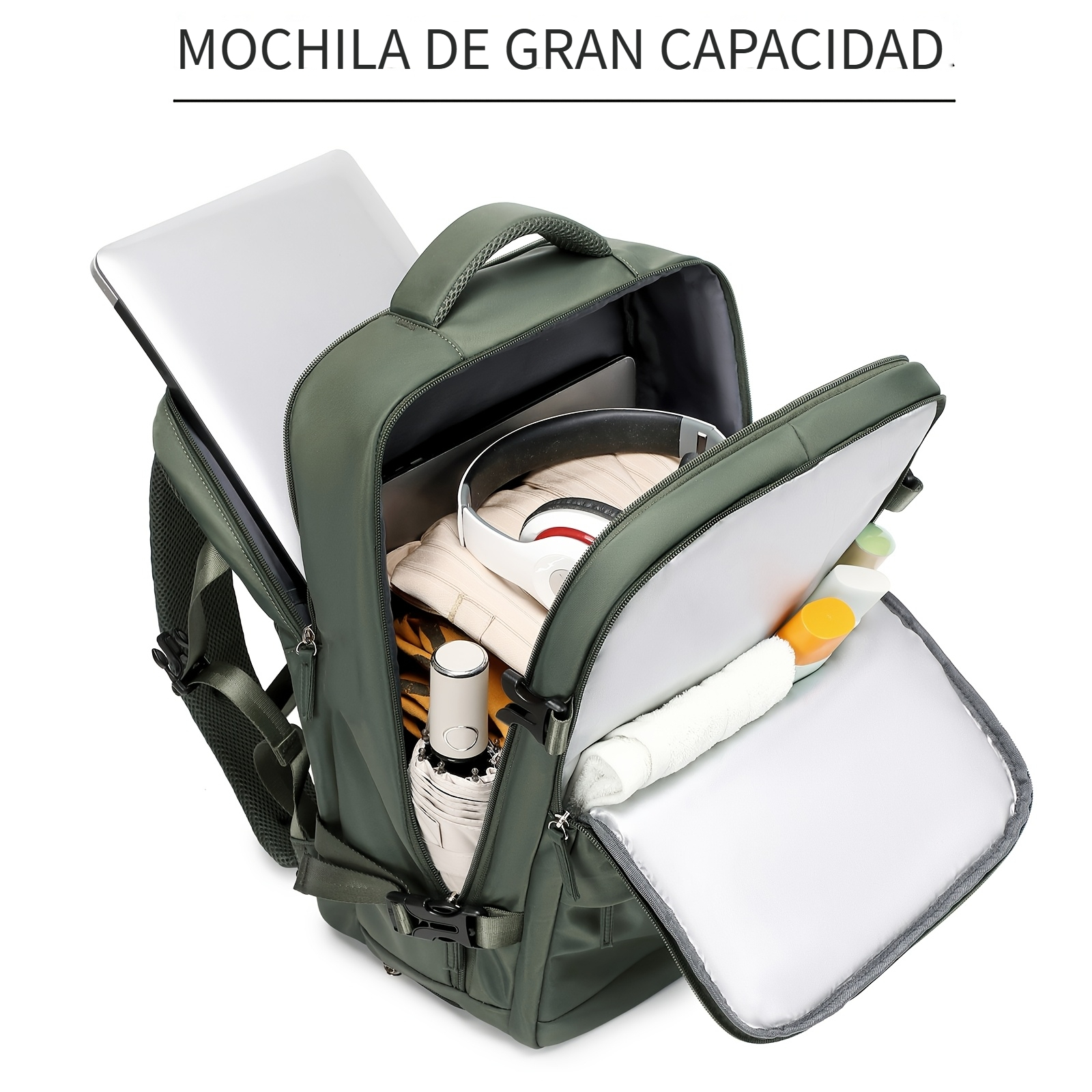 Mochila de viaje ENOSHI de gran capacidad con compartimento para laptop y zapatos, foto 4