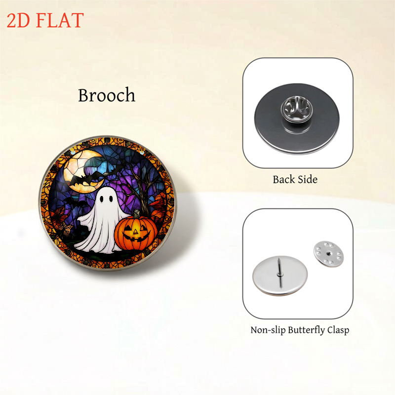 5pcs Halloween Pumpkin Bat Moon Jewelry Set for Ladies