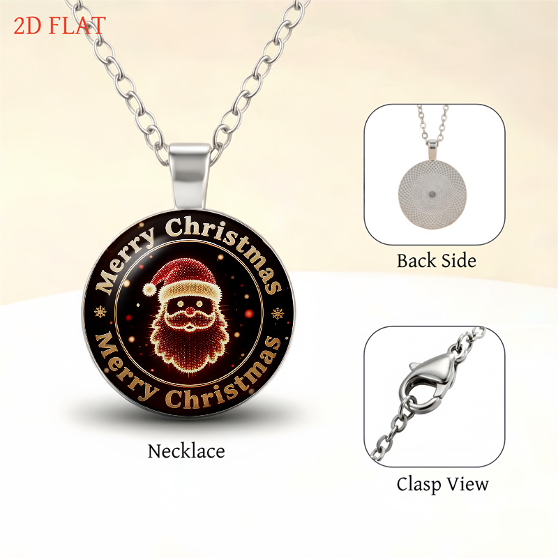 5pc Christmas Santa-Themed Ladies Jewelry Set, Festive Accessories