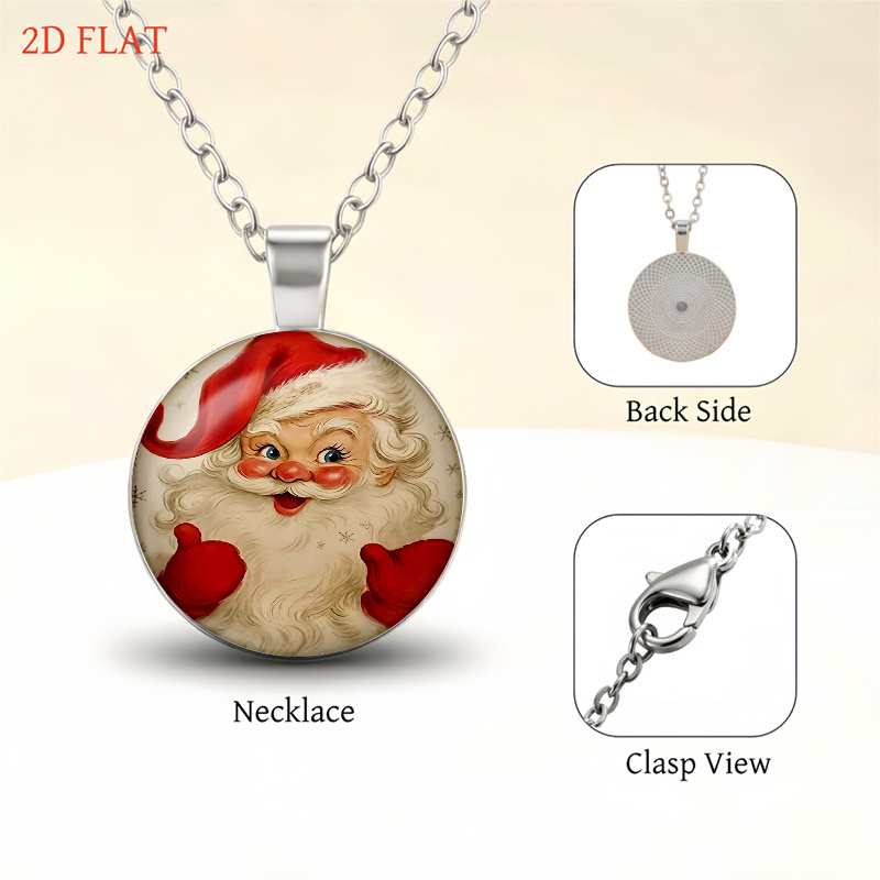 5pc Christmas Santa Claus Ladies Jewelry Set