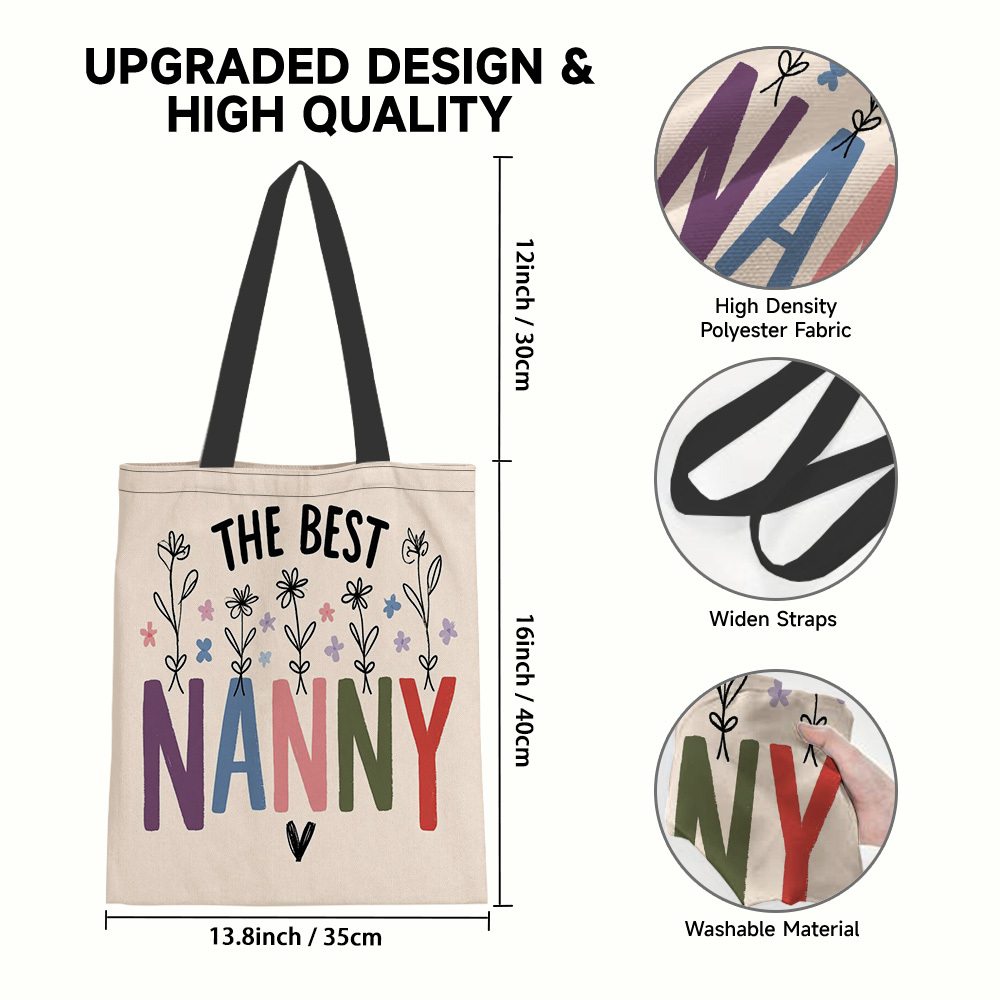 TEMU 1 pièce Sac "Meilleure du monde" adapté aux enseignants, cadeaux pour , sac à bandoulière durable et léger avec imprimé sur le thème de la , sac