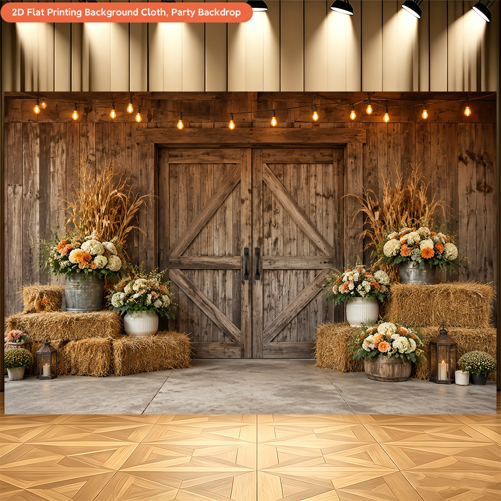 barn door backdrop sold on Temu United States