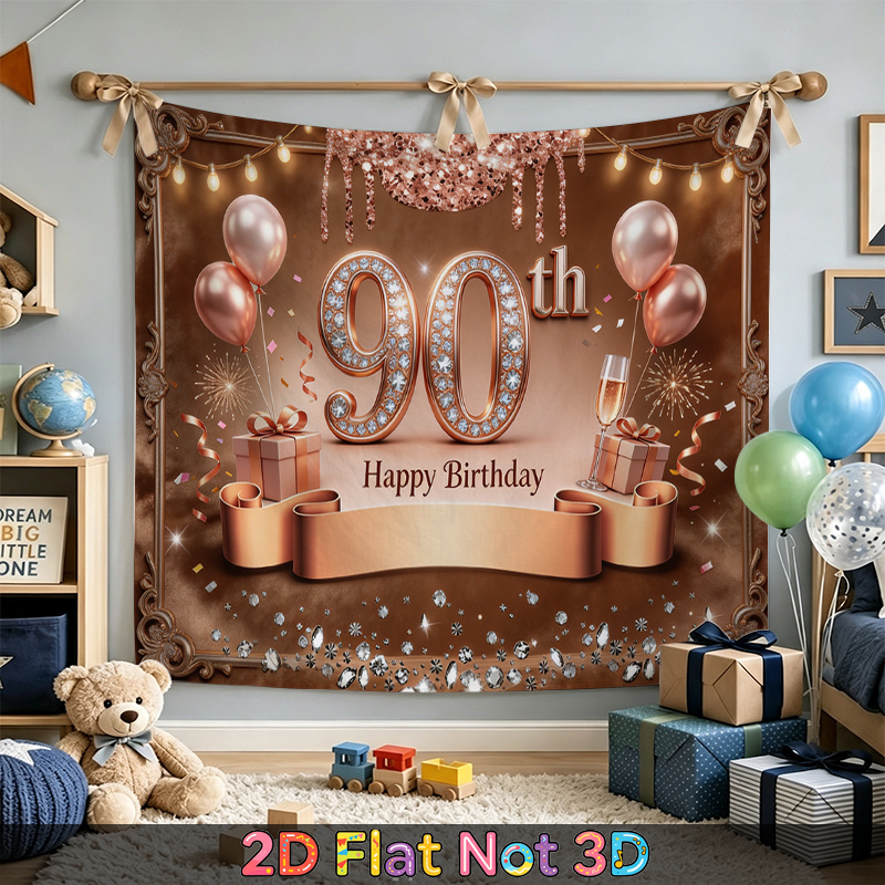 90th birthday party decorations sold on Temu United States