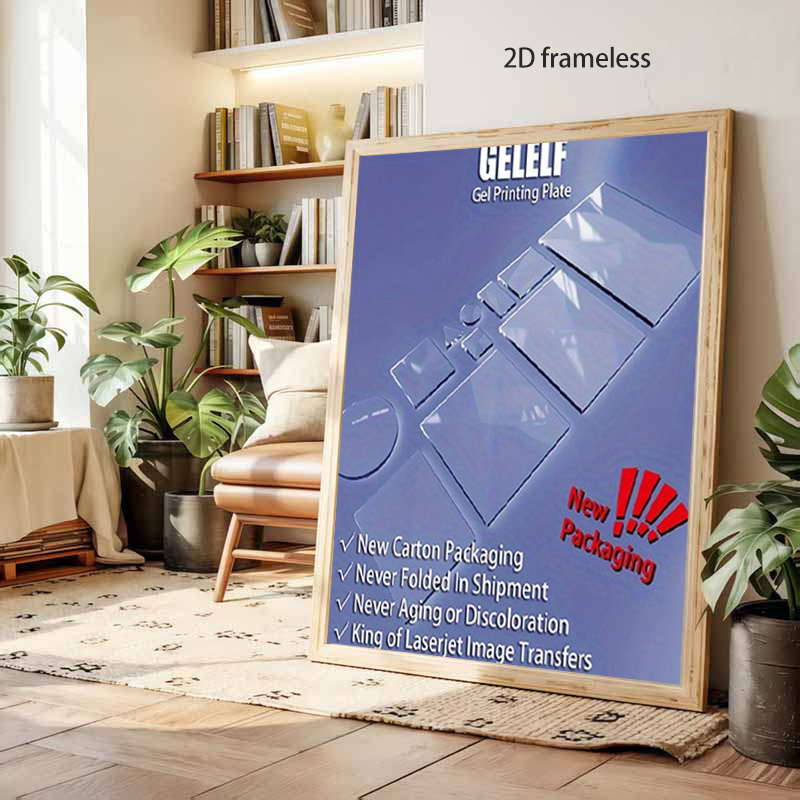 Frameless Gel Transfer Sheet, Compatible with Laser Printers