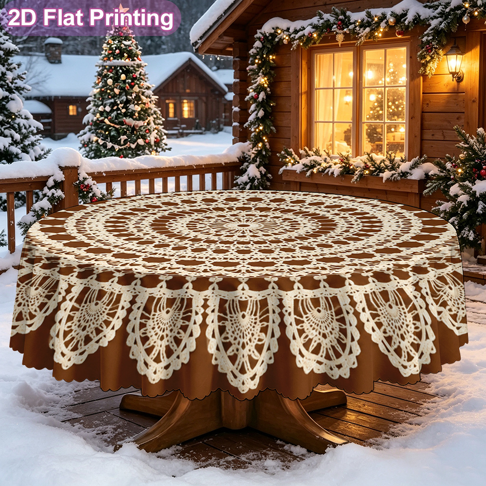 lace doilies and table runners sold on Temu Australia