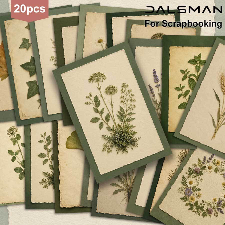 TEMU Set de 20 tarjetas postales botánicas vintage DALSMAN, de plantas de la para , colección de papelería, tarjetas de felicitación estéticas para