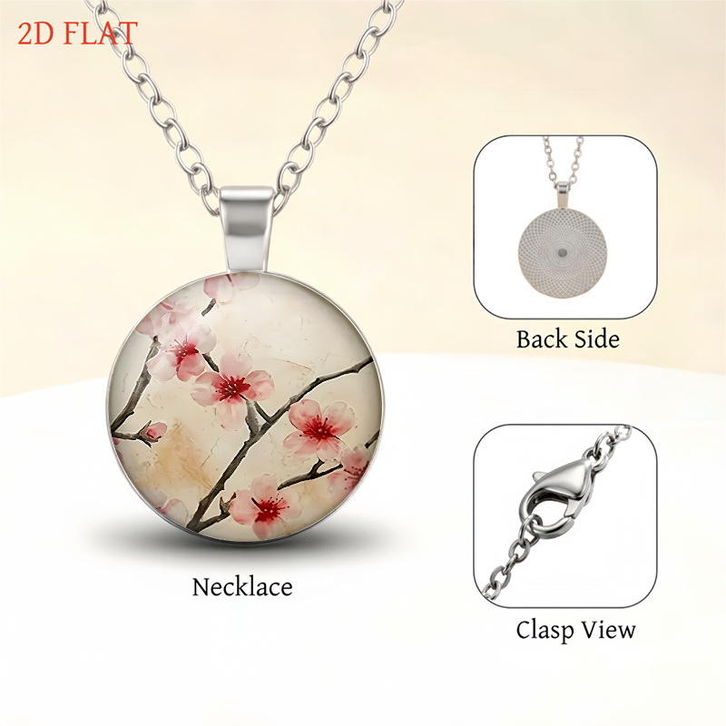 5pc Cherry Blossom Jewelry Set for Women, Elegant Daily Wear