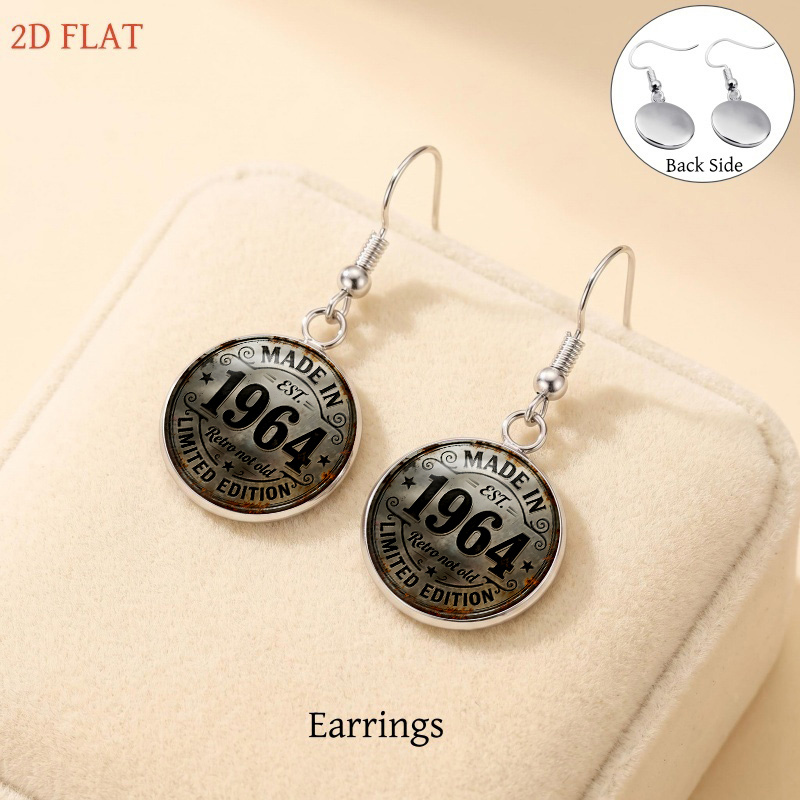 5pcs Retro 1964-Themed Ladies Jewelry Set