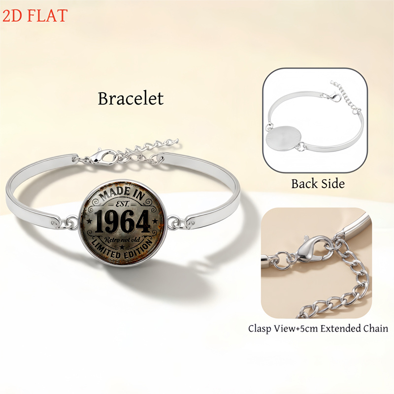 5pcs Retro 1964-Themed Ladies Jewelry Set