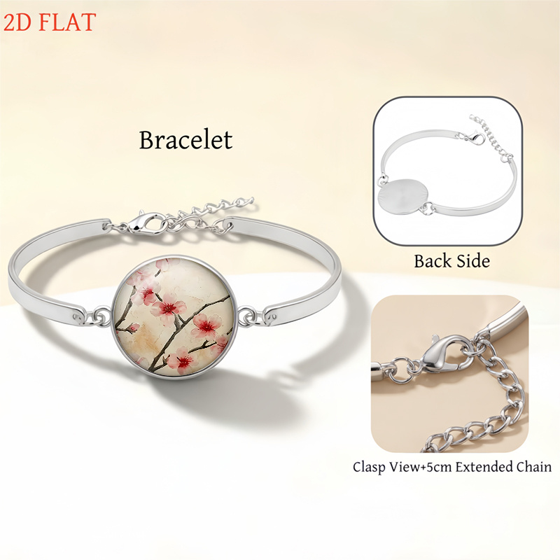 5pc Cherry Blossom Jewelry Set for Women, Elegant Daily Wear