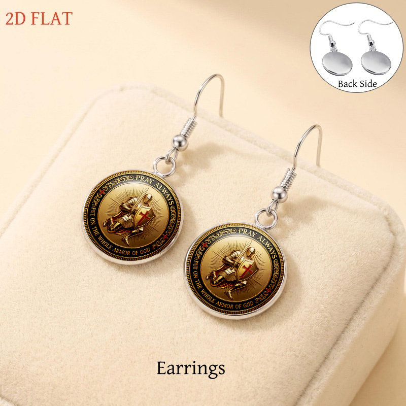 5pc Knight-Themed Women's Jewelry Set, Fashionable Design