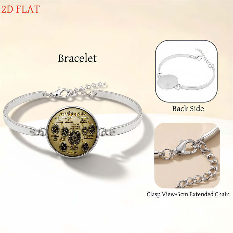 5pcs Archangels-Themed Women's Jewelry Set, Gift