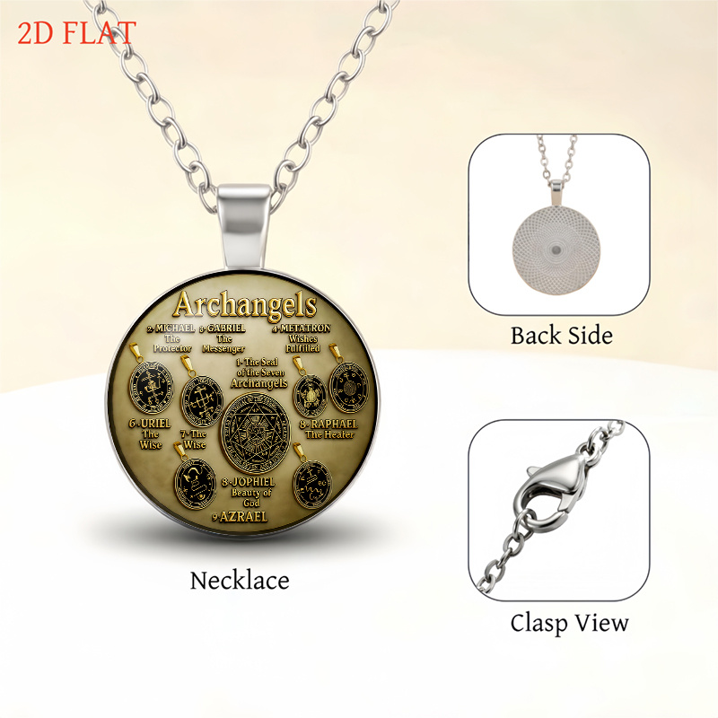 5pcs Archangels-Themed Women's Jewelry Set, Gift