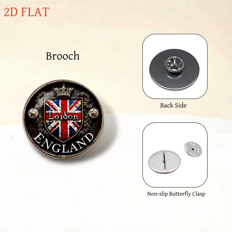 5pc Union Jack & Crown-Themed Ladies Jewellery Set