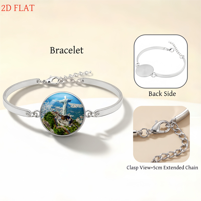 5pc Christ The Redeemer-Themed Women's Jewelry Set