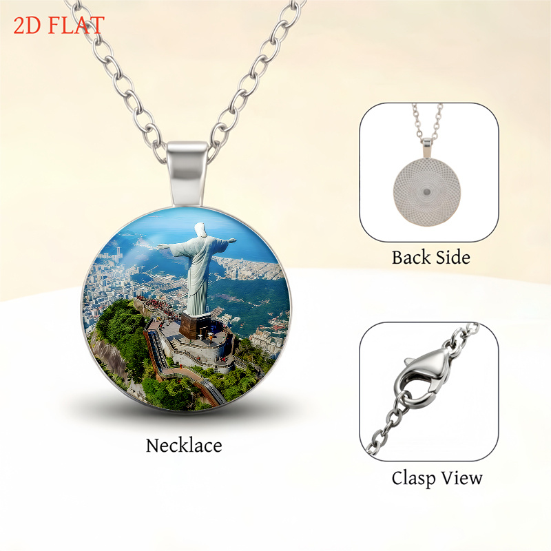 5pc Christ The Redeemer-Themed Women's Jewelry Set