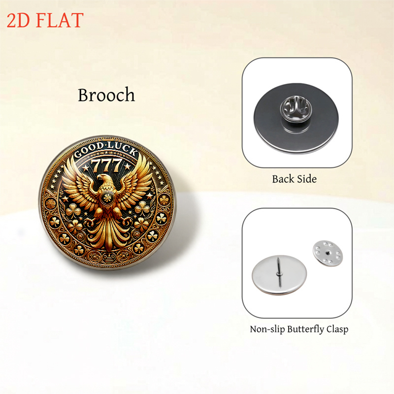 5pcs Women's Eagle & Good Luck 777 Jewelry Set