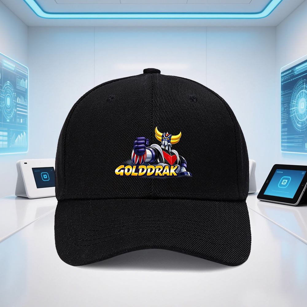 TEMU 1 Casquette de baseball réglable de style « GOLDRAK » avec motif imprimé, convenant aux hommes et aux femmes. chapeau de style sportif de est un