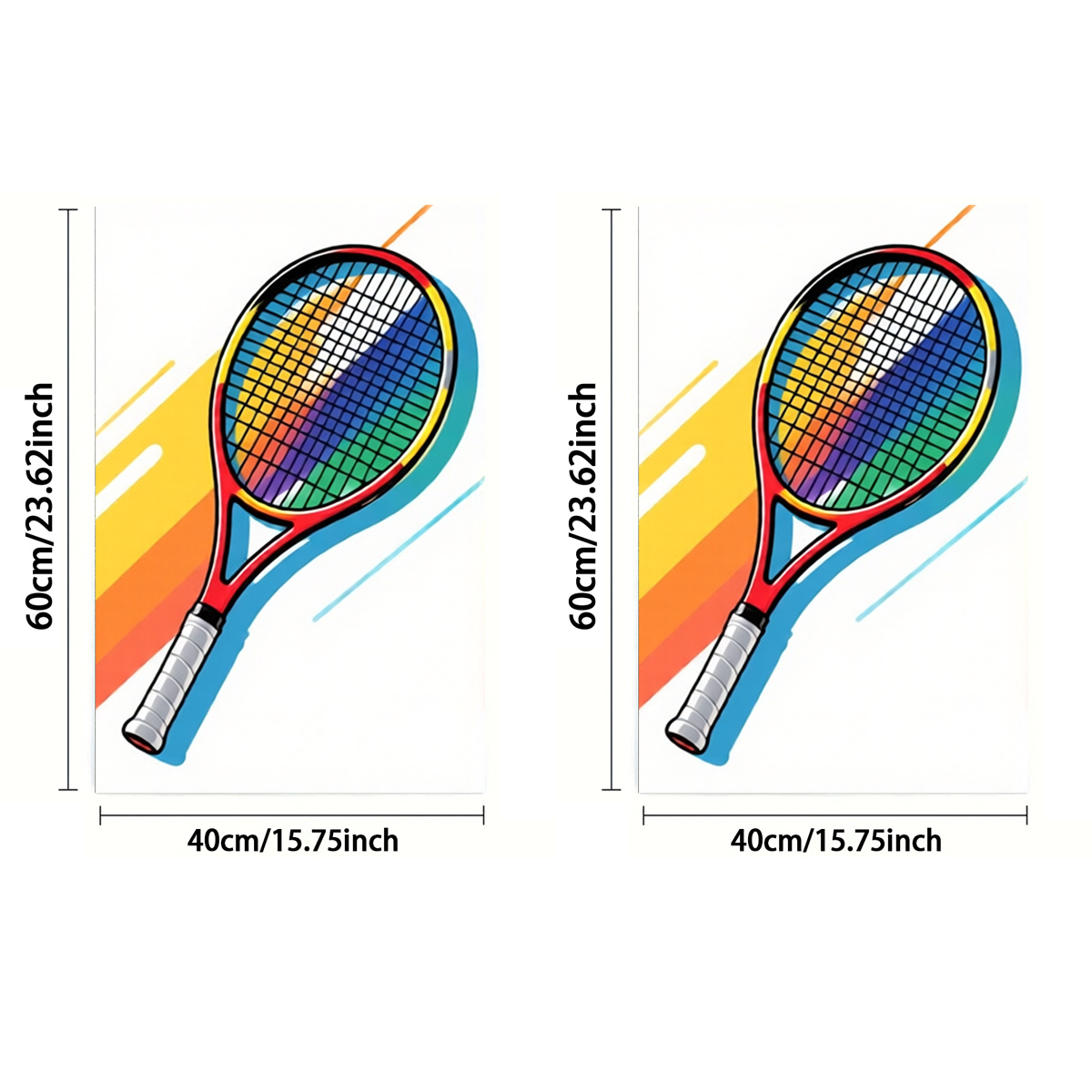 TEMU 2D-Flach, . oder 2 Stk. Handtuch mit Tennis-Thema, geeignet für Sport & Fitnessstudio – schnelltrocknende Mikrofaser mit Tennisschläger-Druck,