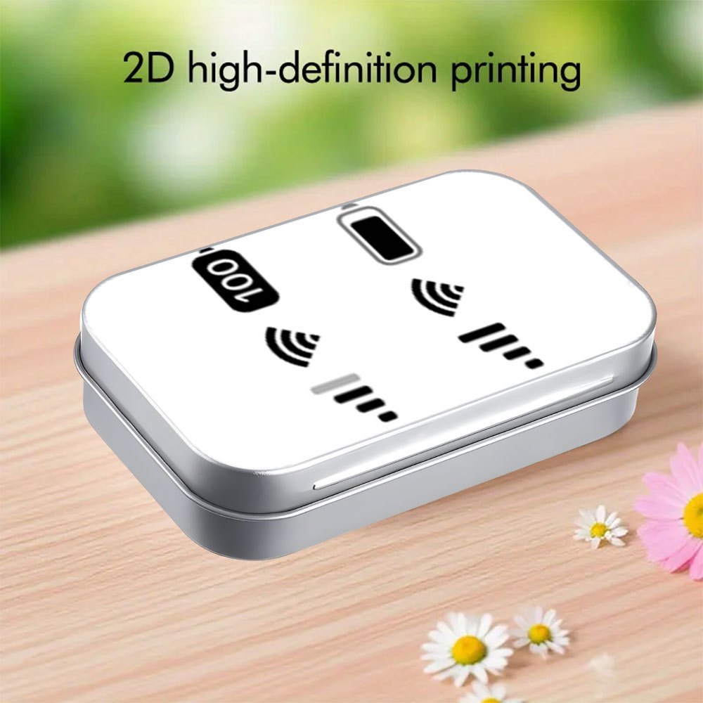 1 Metal Hinged Tin Box with And Battery , Mini Storage Box for Small Additions, Jewelry, , Keys, Ideal for Home, Office, Travel, Durable Decorative Organizer, Jewelry Boxes