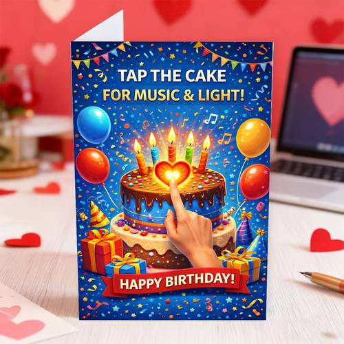 1 vibrant birthday card featuring colorful cake candles and suitable for friends and birthday celebrations holiday and greetings