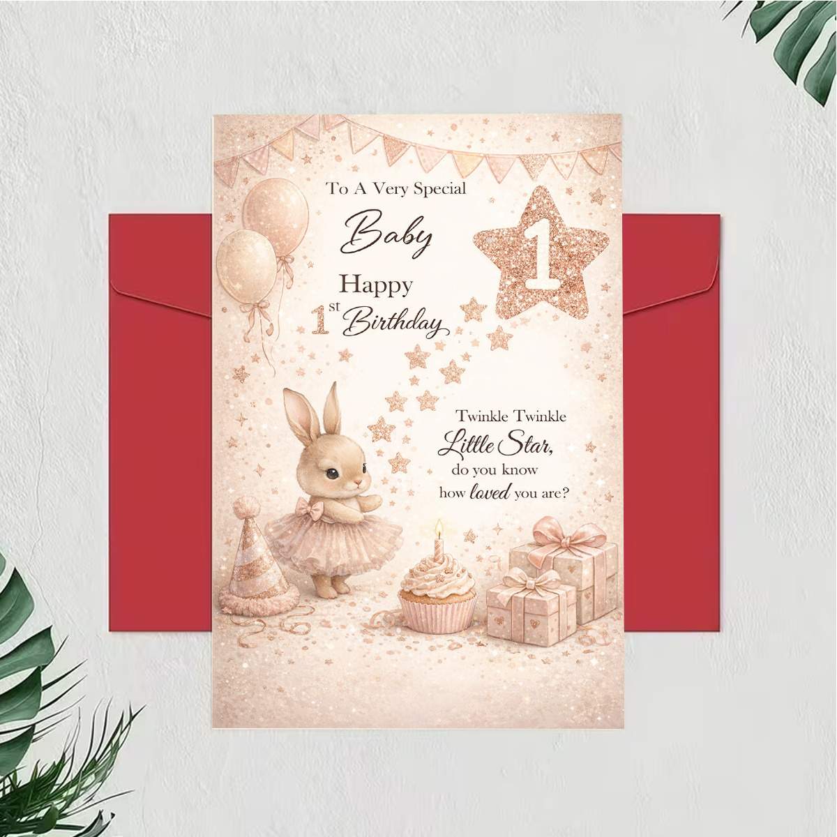 TEMU A Single Birthday Card Featuring A Bunny In A Tutu, Balloons, And Presents. A , You Are , A Friend Or 's Birthday, Designed In A Cute, Whimsical