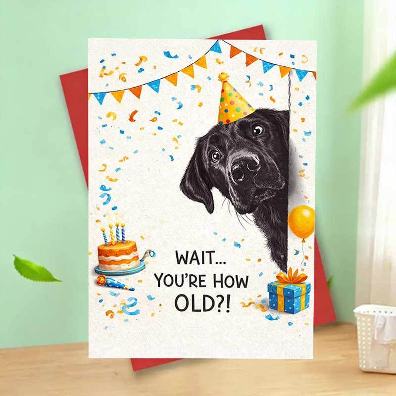 TEMU 1pc Cute Elephant Birthday Card With Balloons And Cake Whimsical Greeting For Lovers Party Celebration Gift Idea Printed Blank Inside Envelope
