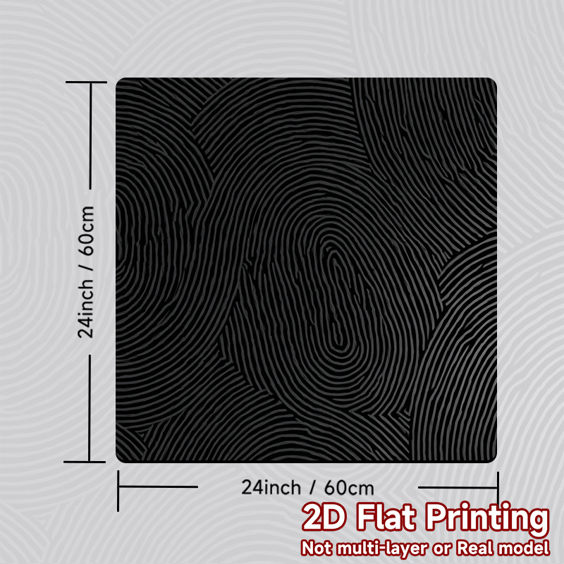 TEMU 1pc, 2d Flat Printing, Washing Machine Top Protective Pad On Black, Polyester, Home Decor Accessories That Protect Surfaces From Scratches, 2d