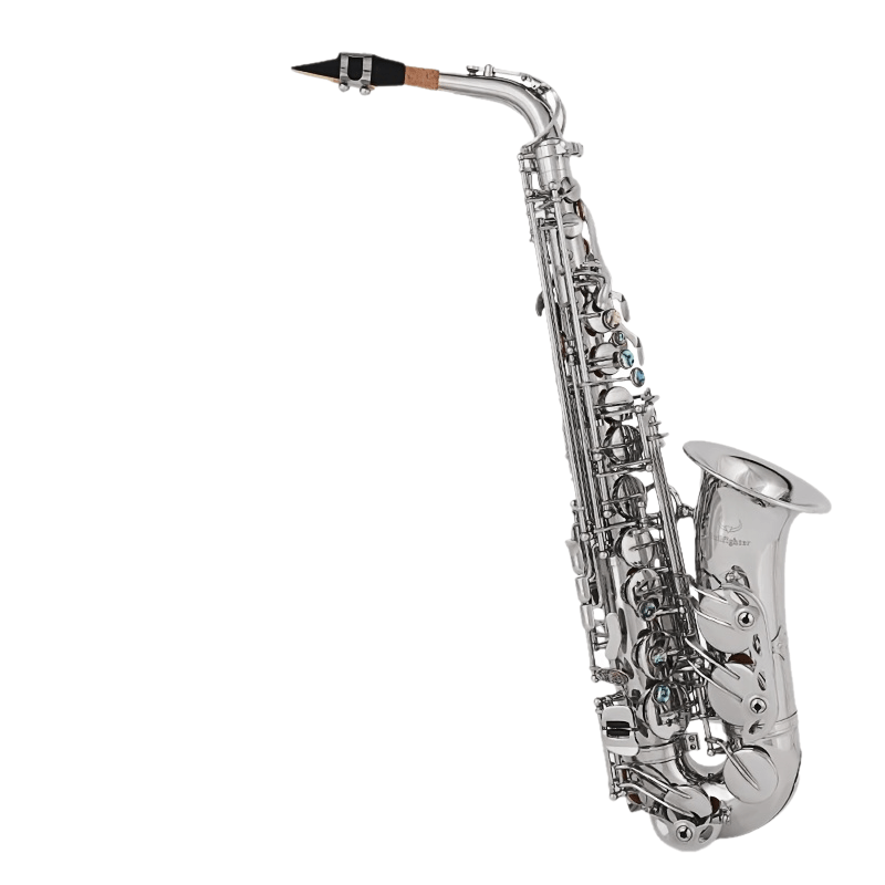 Bullfighter Eb Alto Saxophone, Double Rib Key, Brass Engraved Body, for Beginners, Students, Adults, Grade Examination & Professional Performance, Saxophone Instrument Set