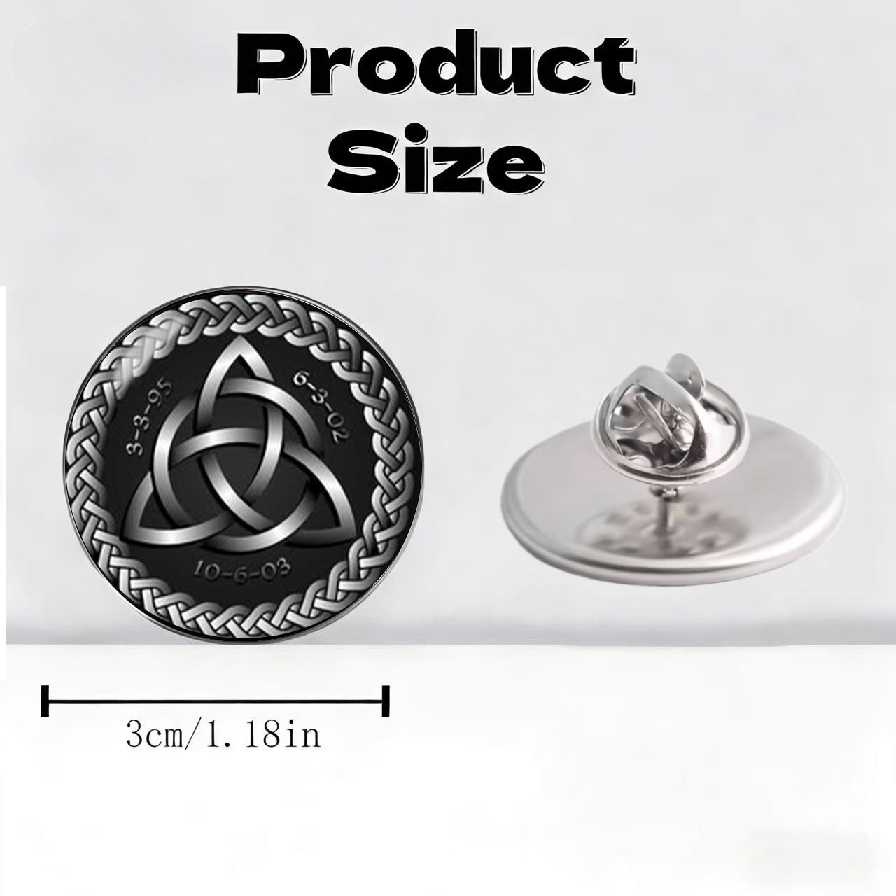 Nordic Retro Celtic Knot Stainless Steel Brooch