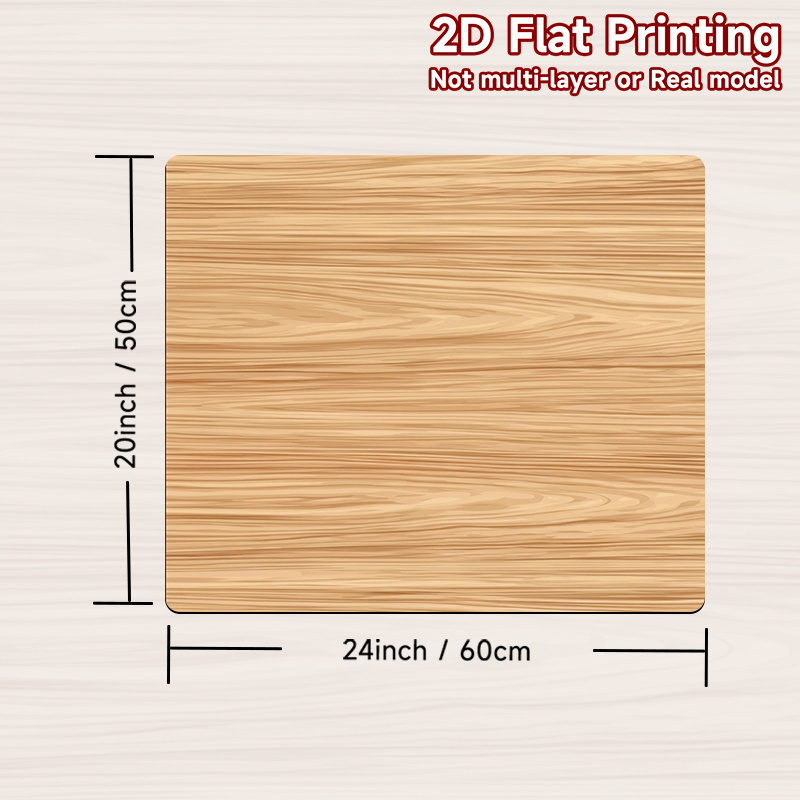 TEMU 1pc, 2d Flat Printing, Washing Machine Top Protective Pad Wavy Wooden Lines, Polyester, Suitable For Dryer And Washing Machine Protective Pads,