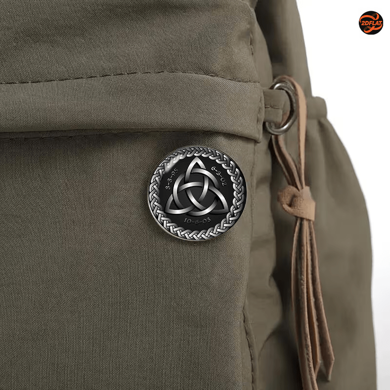 Nordic Retro Celtic Knot Stainless Steel Brooch