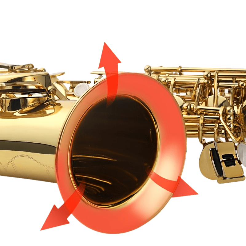 Bullfighter Eb Alto Saxophone, Double Rib Key, Brass Engraved Body, for Beginners, Students, Adults, Grade Examination & Professional Performance, Saxophone Instrument Set