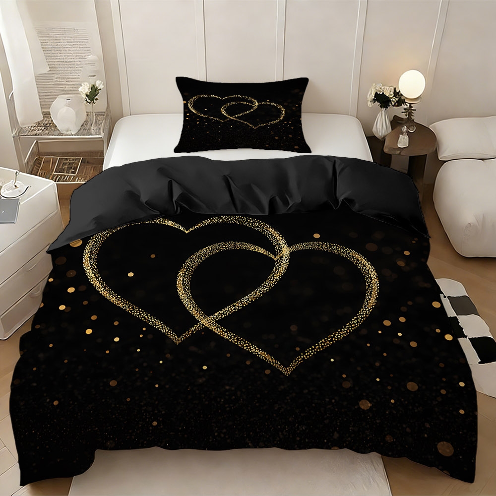 TEMU 2/3pcs Skin-friendly -shaped Theme Duvet Cover Set (1 Duvet Cover   1/2 Pillowcases, No Filler), High-definition Digital Printing, High-quality