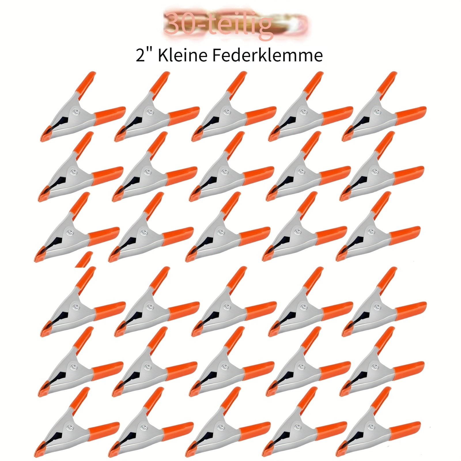 30 stück 2-zoll kleine federklemmen, feder metall federklemmen, 3/4-zoll kieferöffnung