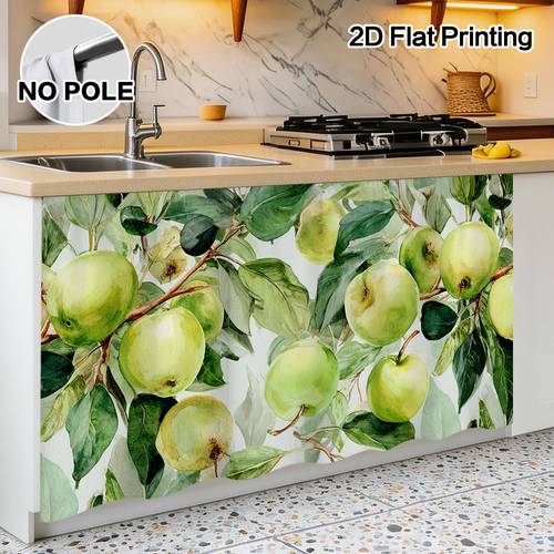 photo de l'article Plat 2D, Rideau -Poussière Plat 2D pour , Rideau Décoratif Semi-Transparent pour , Accessoire pour Fenêtre et , Motif Vert et Feuillage, avec Passe-Tringle pour Installation Rapide, Facile à Nettoyer, Unique et Idéal pour les de Lavage, Salons, Chambres, Cuisines