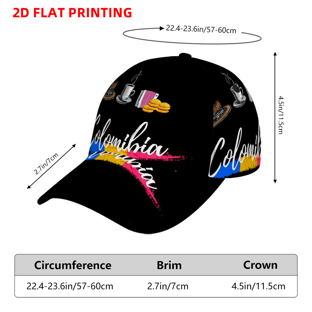 TEMU 1 Gorra de béisbol con de para impresión 2D - Elegante gorro de , ideal para uso diario, diseño ajustable , para