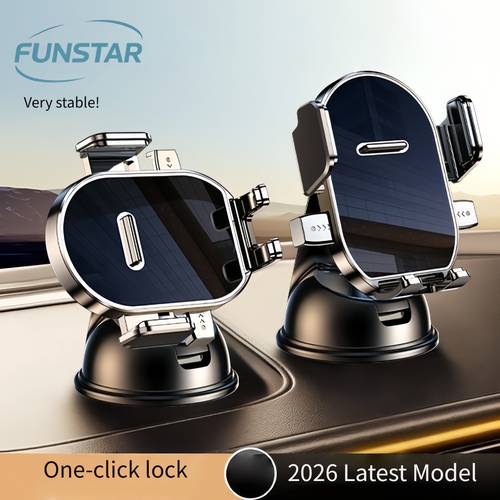 abs plastic new suction cup car dashboard universal navigation mount holder 360 degree rotating car phone mount that does not block the air vent