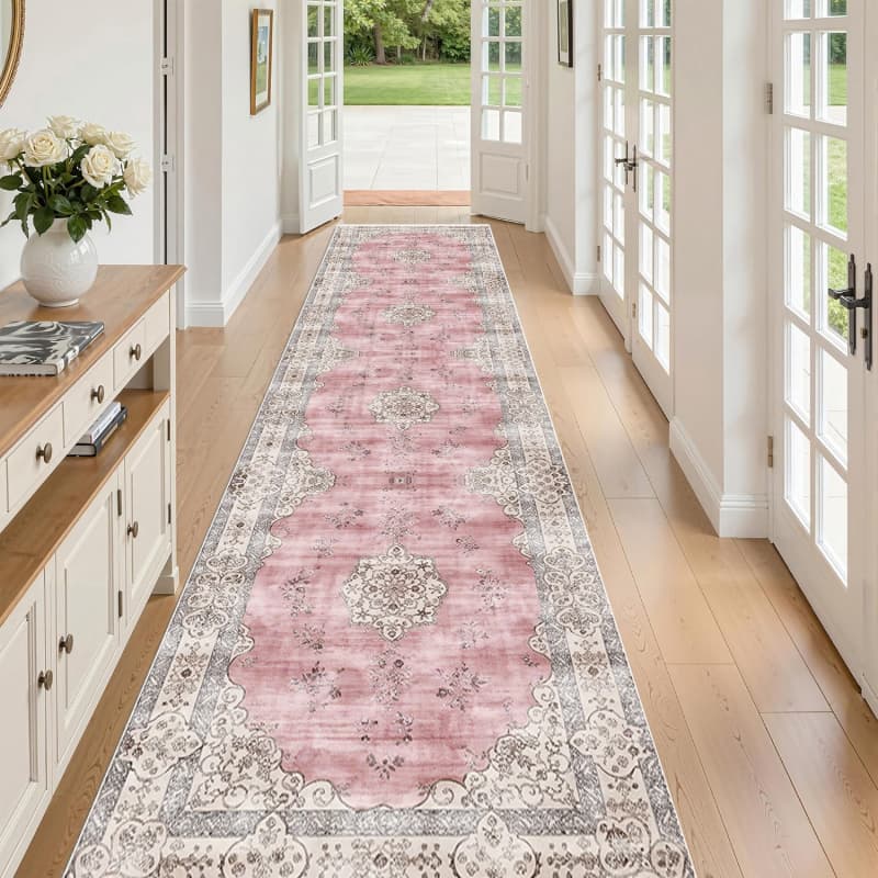 boho runner rug sold on Temu United States