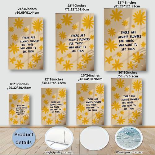 2d plat, 2d plat, 2d plat 1- decoratief canvas schilderij er zijn altijd bloemen die voor - bloemen decoratief canvas schilderij canvas schilderij