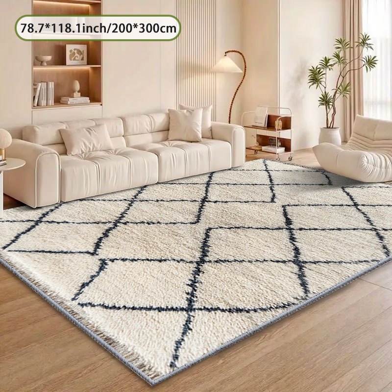 TEMU A Rug With Geometric Patterns, Suitable As A Living Room Rug, Room Rug, Entryway Rug, Home Decor Rug, Holiday Rug, Or Party Rug. Ideal As A