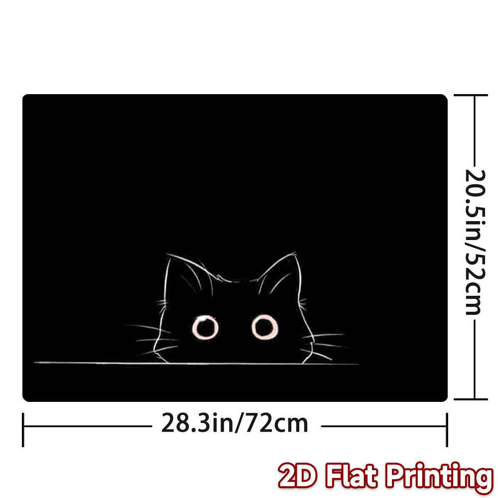 TEMU 1pc 1pcs Heat-resistant Electric Furnace Cover With Peeking Cat Outline - Suitable For Induction Cooktops, Convection Ovens, Coffee Machines,