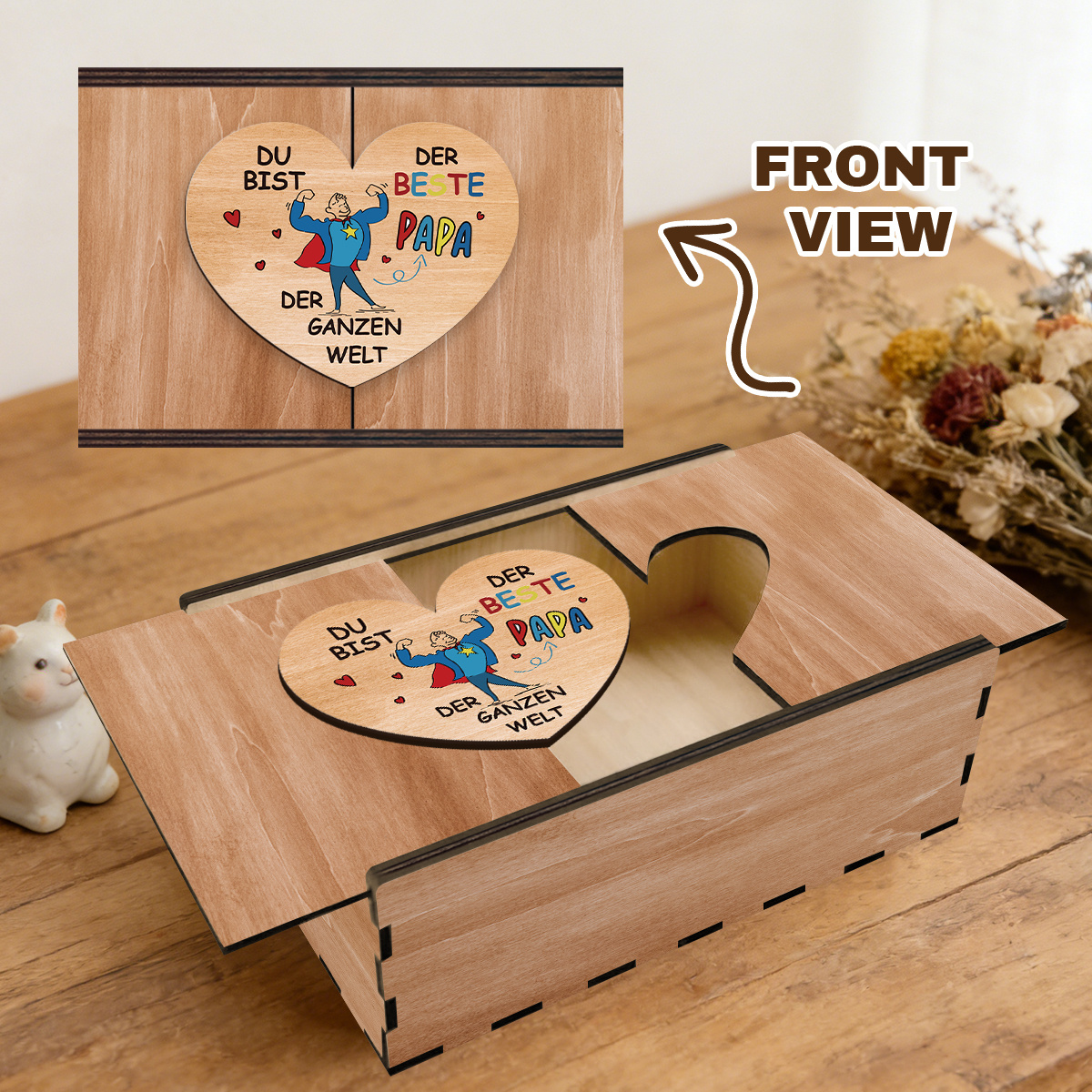 E-shop Geschenk für Sie/Ihn . Geschenkbox Kleiderkiste. Du bist der beste Papa der Welt ein Superheld für deine Kinder. Geeignet als