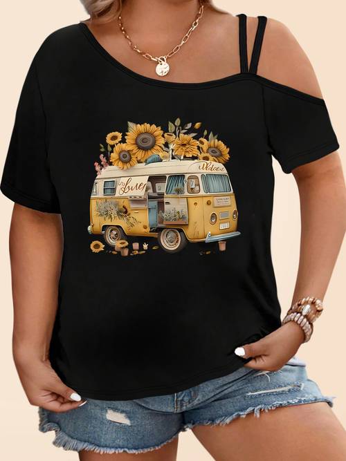 plus size plus size casual elegant womens clothing vintage style floral and rv patterns ladies fashionable elegant loose cute gift soft machine washable irregular camisole top