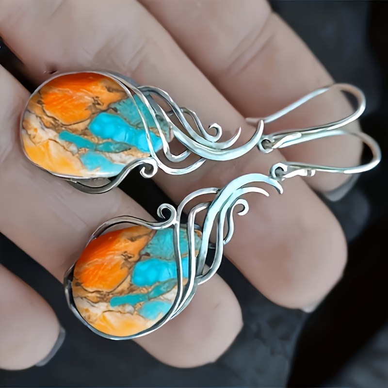 Fashionable Retro Bohemian Style Drop Earrings