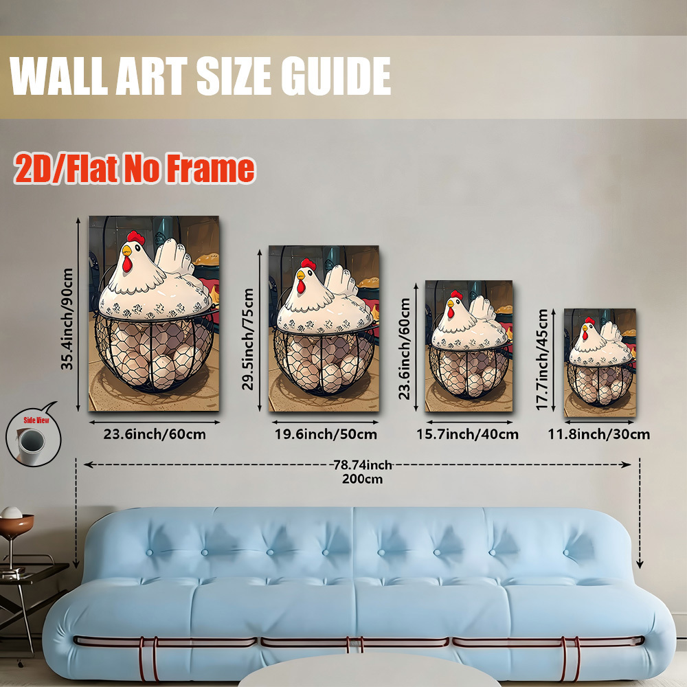 TEMU 2D Flat, 2D Flat, 2D Flat 1pc Pintura en Sin , Una en Cesta Sentada , Decoración de Pared para , Decoración de Oficina, Dormitorio, , Cafetería,