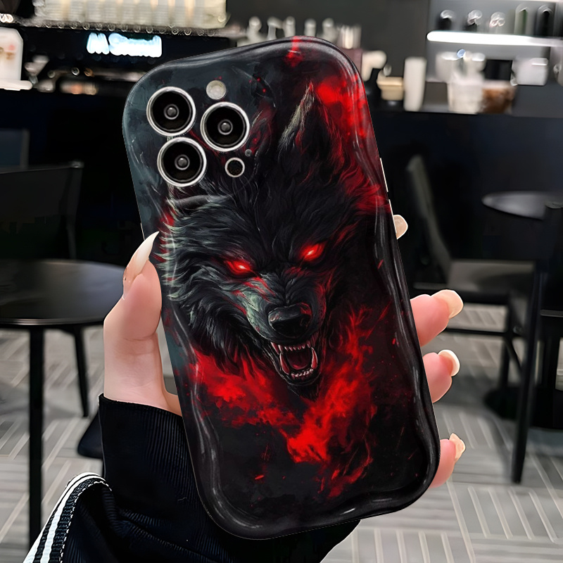 TEMU Phone Case: Cool Wolf Head Pattern Phone Case, Suitable For Iphone 17, 17 Air, 17 Pro Max, 16, 15, 14, 13, 12, 11 Pro Max, Xs, Xr/8/7, And 6
