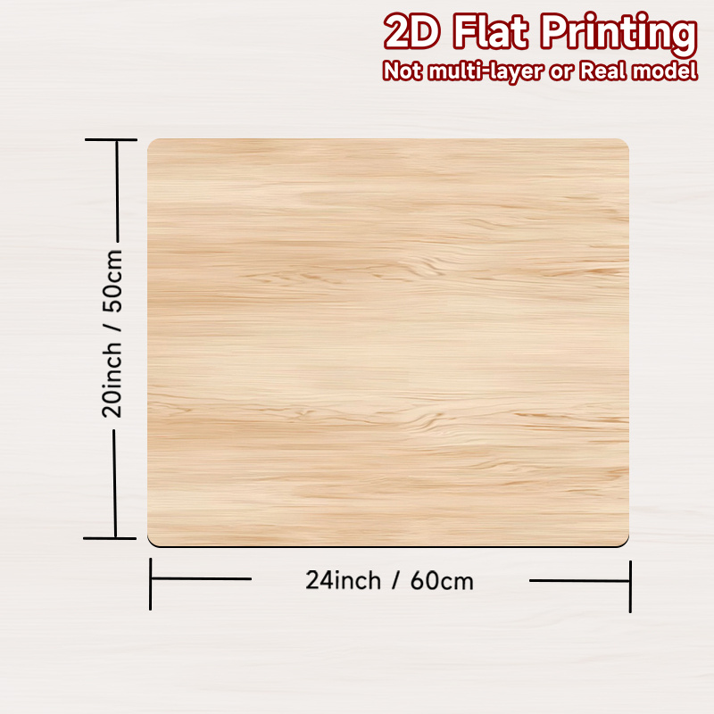 TEMU 1pc, Impression Plate 2D, Coussin de Protection Supérieur pour Machine à Laver, Grain de Bois , Polyester, pour Cadeaux Décoratifs , Coussins de